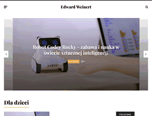Tablet Screenshot of edwardweinert.com